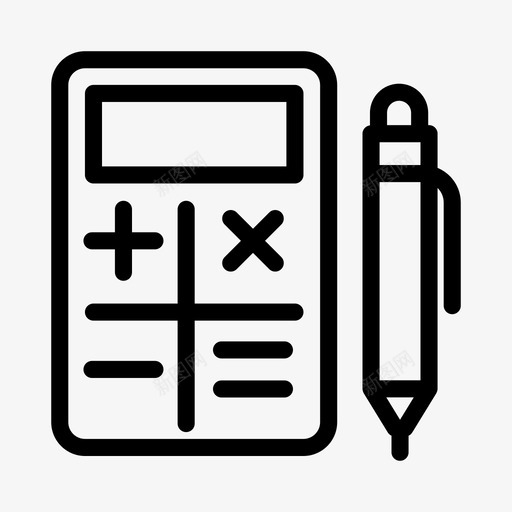 编辑计算会计计算器svg_新图网 https://ixintu.com 编辑 计算 会计 计算器 工程 一行 字形