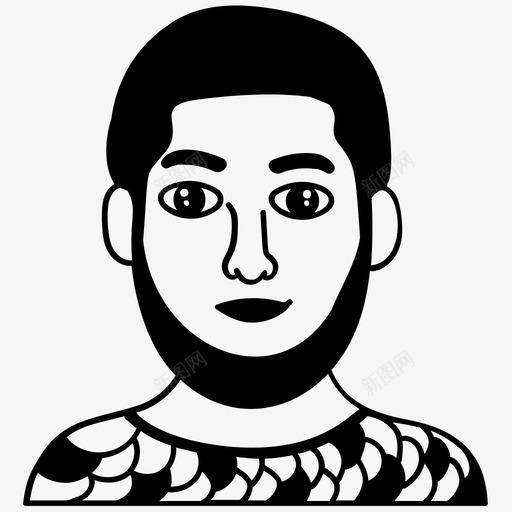 男性人类化身成人胡须人svg_新图网 https://ixintu.com 化身 男性 人类 人类化 成人 胡须 集合 人物 社交 媒体 字形