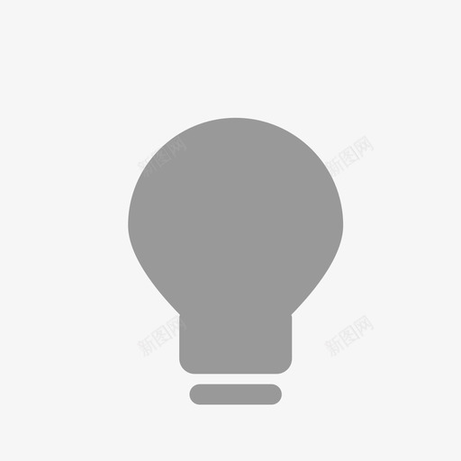 灯泡灭svg_新图网 https://ixintu.com 灯泡