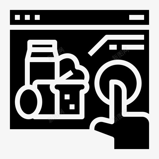 在线订购在家工作1填充svg_新图网 https://ixintu.com 在线订购 在家 工作 填充