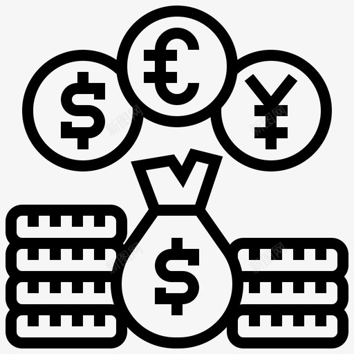货币汇率贸易svg_新图网 https://ixintu.com 货币 汇率 贸易 储蓄 投资