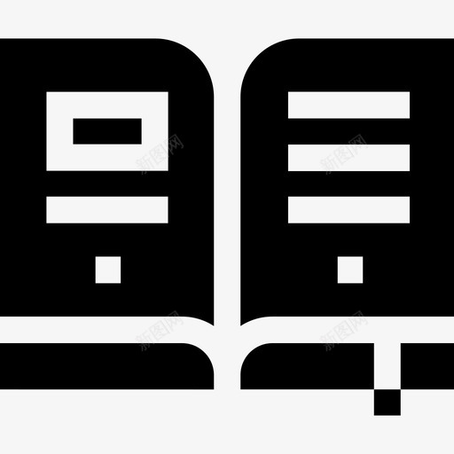 开本文献33填充svg_新图网 https://ixintu.com 开本 文献 填充