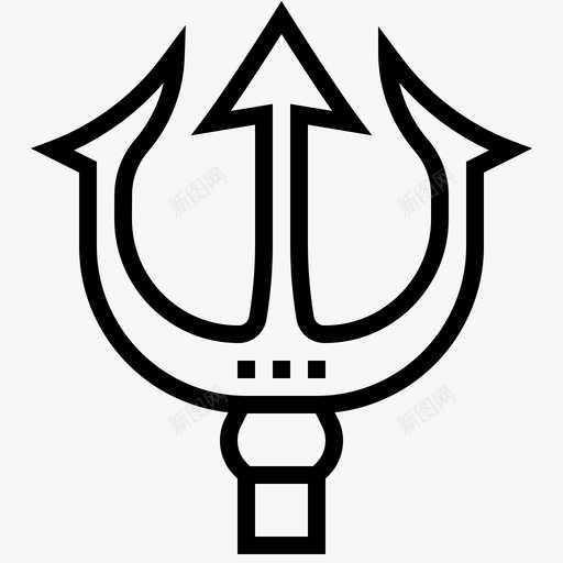 三叉戟海洋海神svg_新图网 https://ixintu.com 0000012 三叉戟 元素 武器 波塞冬 海洋 海神 潜水 长矛