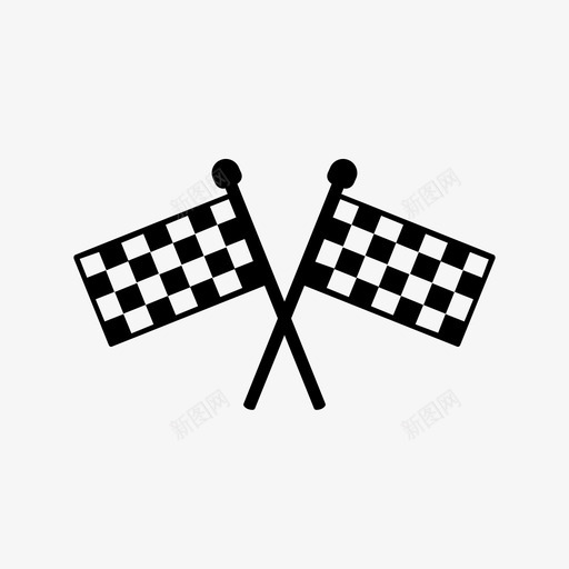 比赛旗旗终点线svg_新图网 https://ixintu.com 比赛 终点 点线 位置