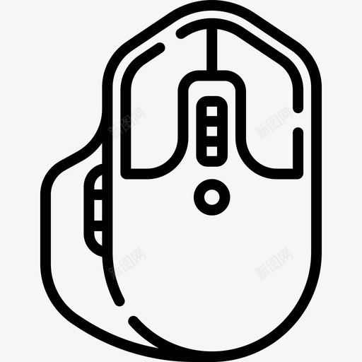 鼠标硬件52线性svg_新图网 https://ixintu.com 鼠标 硬件 线性