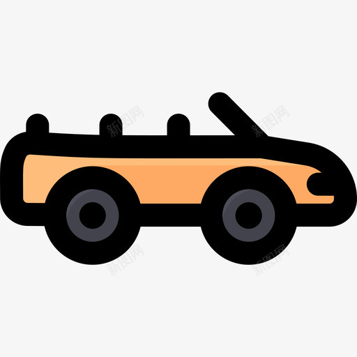 敞篷车运输188线性颜色svg_新图网 https://ixintu.com 敞篷车 运输 线性 颜色