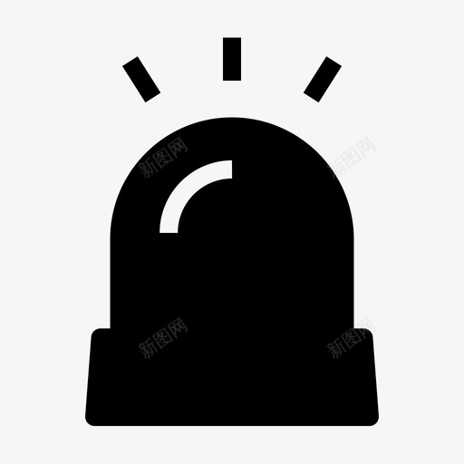 警报器救护车紧急情况svg_新图网 https://ixintu.com 警报器 救护车 紧急 情况 警察 车辆 基本 图标