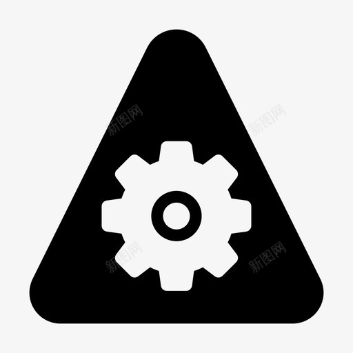 警告设置齿轮标志svg_新图网 https://ixintu.com 警告 设置 齿轮 标志 构造 线下 图示