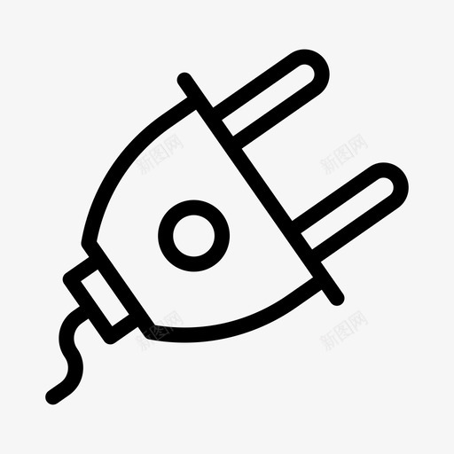 电线开关适配器连接器svg_新图网 https://ixintu.com 电线 开关 适配器 连接器 加上 科技 符号
