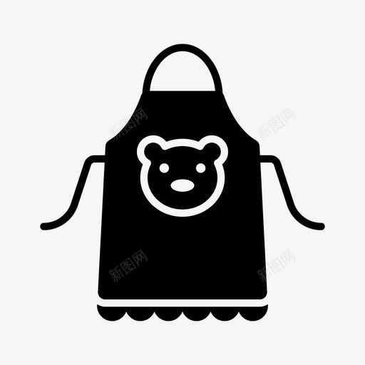 儿童围裙烹饪班厨房svg_新图网 https://ixintu.com 围裙 儿童 厨房 烹饪 工作