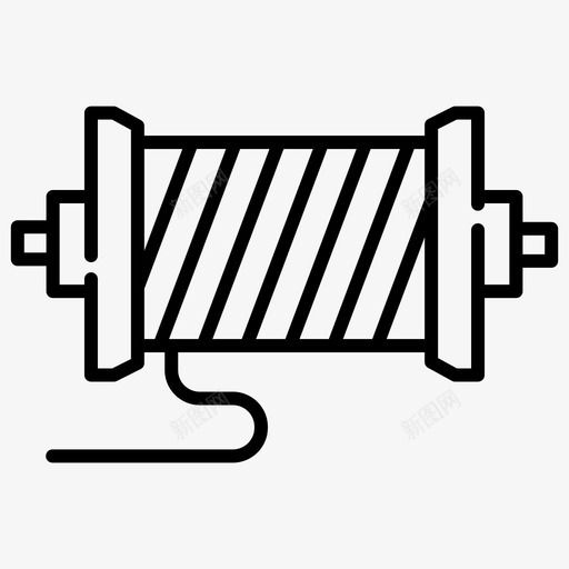 电线电工26轮廓svg_新图网 https://ixintu.com 电线 电工 轮廓