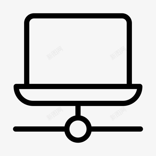 笔记本网络计算机连接svg_新图网 https://ixintu.com 网络 笔记本 计算机 连接 共享 络线 字形