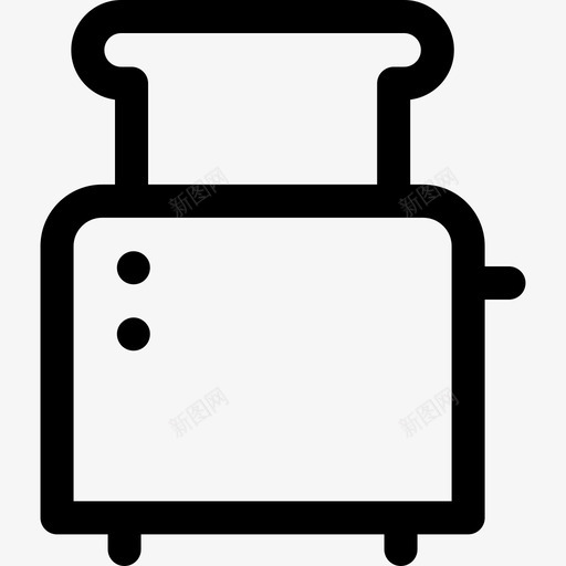 烤面包机家庭用品31线性svg_新图网 https://ixintu.com 烤面包 面包机 家庭用品 线性