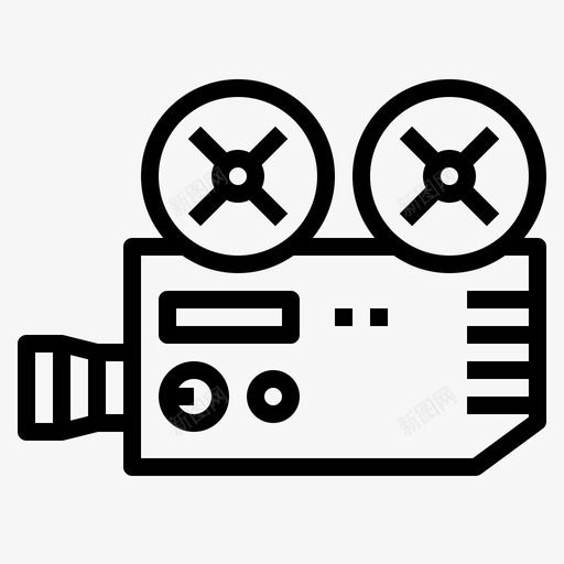 摄像机复古装置线性svg_新图网 https://ixintu.com 摄像机 复古 装置 线性