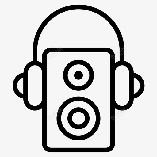 音响扬声器音频播放器硬件svg_新图网 https://ixintu.com 音响 扬声器 播放器 音乐 音频 硬件 系统 多媒体 线路 图标