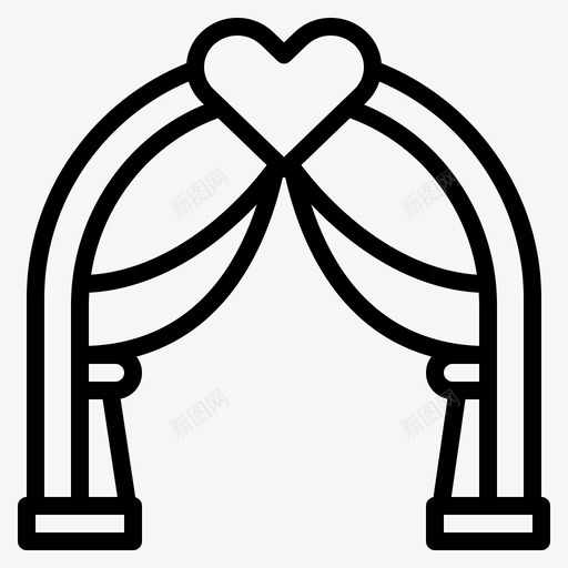 婚礼拱门婚礼271轮廓svg_新图网 https://ixintu.com 婚礼 拱门 轮廓