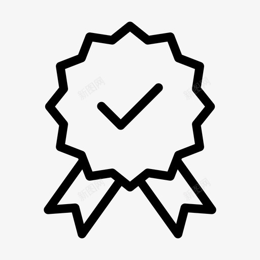 优胜者徽章奖励奖章svg_新图网 https://ixintu.com 奖励 优胜者 徽章 奖章 线雕文