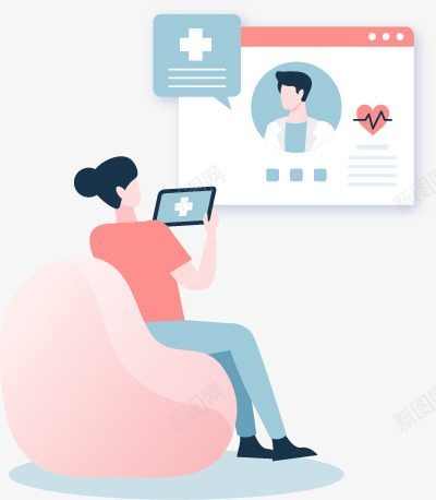 正在网上预约医生的女士清爽的扁平人物免扣扁平等距插png免抠素材_新图网 https://ixintu.com 扁平 正在 网上预约 医生 生的 女士 清爽 人物 免扣 等距