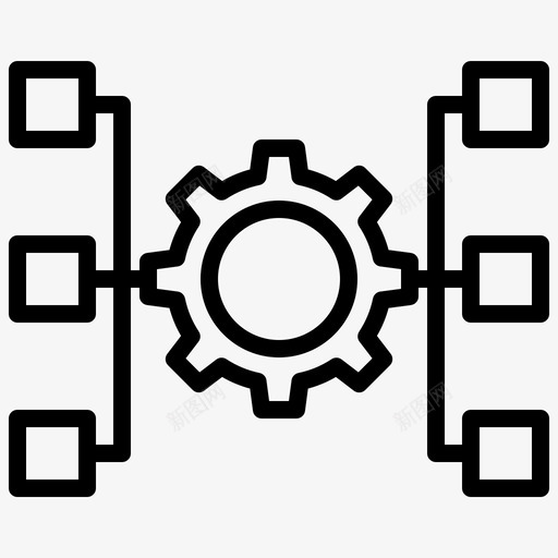 结构业务分析6线性svg_新图网 https://ixintu.com 结构 业务 分析 线性