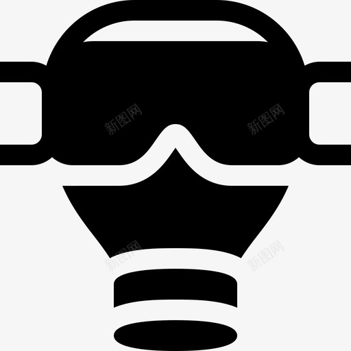 防毒面具covid防护设备2填充svg_新图网 https://ixintu.com 防毒面具 covid 防护 设备 填充