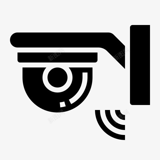 闭路电视物联网安防摄像头svg_新图网 https://ixintu.com 闭路电视 联网 安防 摄像头