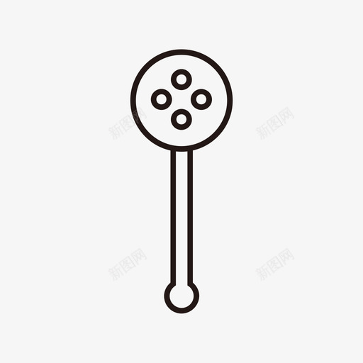 漏勺svg_新图网 https://ixintu.com 漏勺 线性 单色 简约