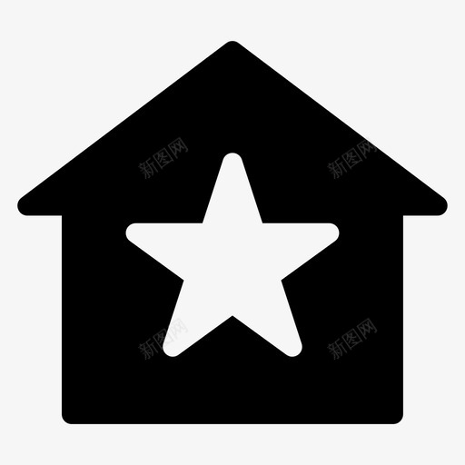 明星之家家庭应用程序房子svg_新图网 https://ixintu.com 明星 之家 家庭 应用程序 房子