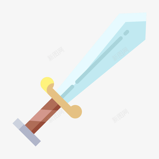 剑玩具56扁平svg_新图网 https://ixintu.com 玩具 扁平