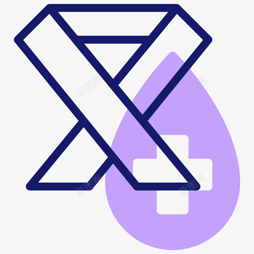 丝带慈善120线性颜色svg_新图网 https://ixintu.com 丝带 慈善 线性 颜色