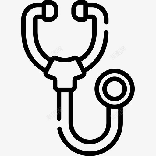 听诊器世界癌症意识日28线性svg_新图网 https://ixintu.com 听诊器 世界 癌症 意识 线性