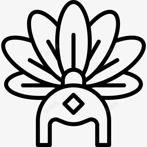头饰巴西狂欢节2直线型svg_新图网 https://ixintu.com 头饰 巴西 狂欢节 直线 线型