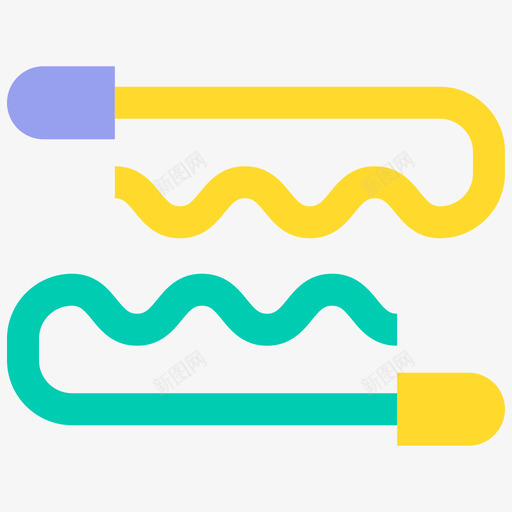 BobbyPin化妆品2扁平svg_新图网 https://ixintu.com Bobby Pin 化妆品 扁平