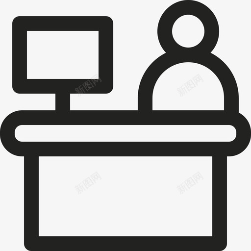 接待员249号酒店直线svg_新图网 https://ixintu.com 接待员 249号 酒店 直线