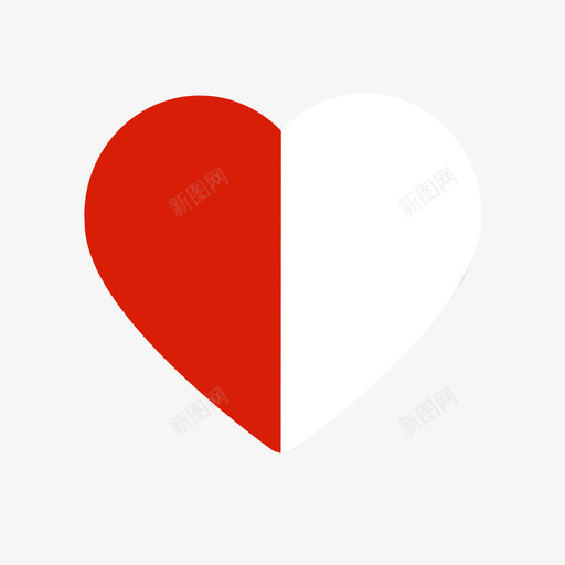 红白心svg_新图网 https://ixintu.com 红白