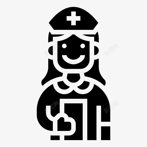 护士医学273字形svg_新图网 https://ixintu.com 护士 医学 字形