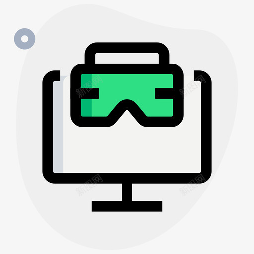 Vr游戏虚拟现实127圆形形状svg_新图网 https://ixintu.com Vr 游戏 虚拟现实 圆形 形状