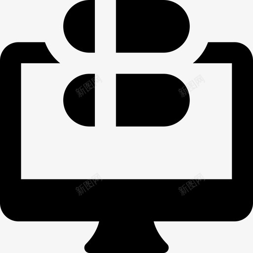 服务器办公服务器5已填充svg_新图网 https://ixintu.com 服务器 办公 填充