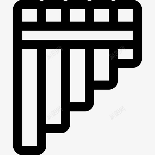 潘长笛秘鲁12直纹svg_新图网 https://ixintu.com 潘长笛 长笛 秘鲁 直纹