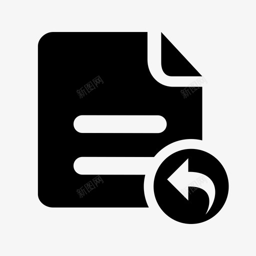 事务回退sysicon67svg_新图网 https://ixintu.com 事务 回退 sysicon67 填充