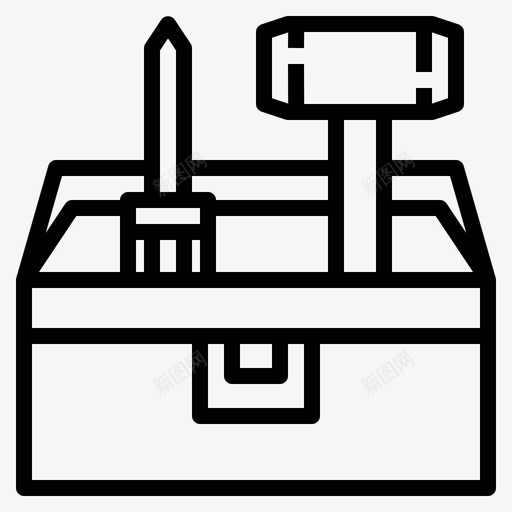 工具箱子齿轮svg_新图网 https://ixintu.com 工具 箱子 齿轮 选项 设置