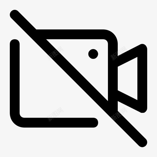 视频关闭手机网络svg_新图网 https://ixintu.com 视频 关闭 手机 网络 移动 用户界面 第二