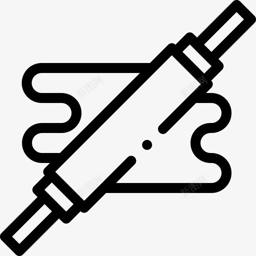面团面包房160线性svg_新图网 https://ixintu.com 面团 面包房 线性