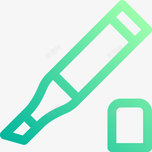荧光笔信纸128线性颜色svg_新图网 https://ixintu.com 荧光笔 信纸 线性 颜色
