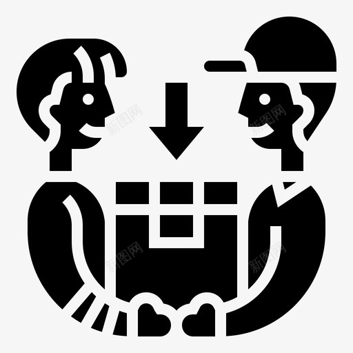 送货箱物流78字形svg_新图网 https://ixintu.com 送货 货箱 物流 字形