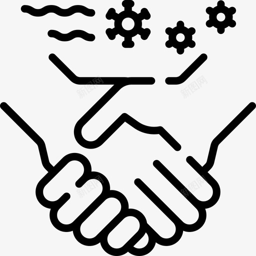 握手卫生消毒9线性svg_新图网 https://ixintu.com 握手 卫生 消毒 线性