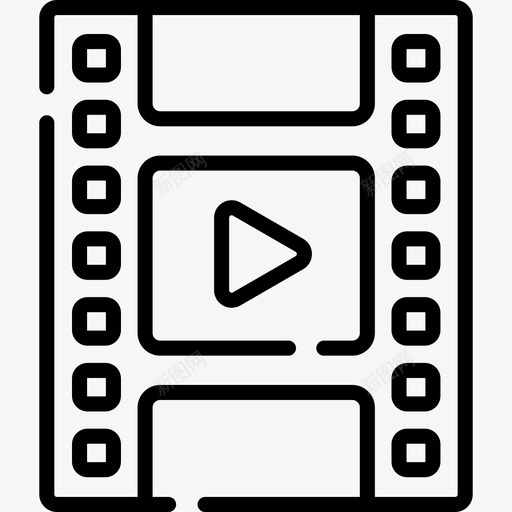 视频剪辑社交网络10线性svg_新图网 https://ixintu.com 视频 剪辑 社交 网络 线性