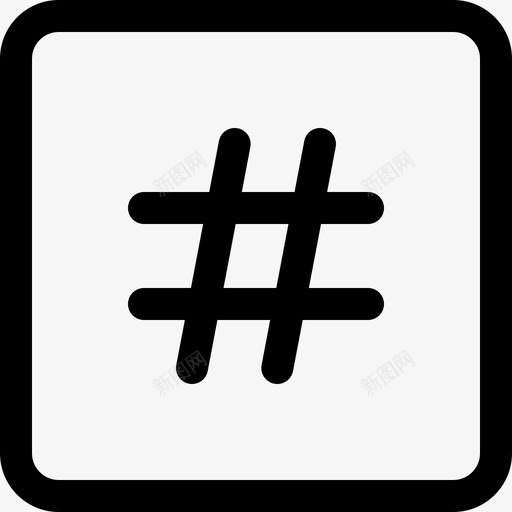 Hashtagweb应用seo4线性svg_新图网 https://ixintu.com Hashtag web 应用 seo4 线性