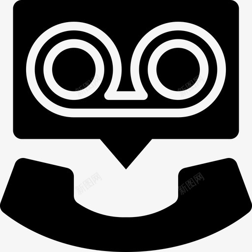 语音信箱电话11填充svg_新图网 https://ixintu.com 语音信箱 电话 填充