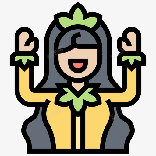 女神童话般的30线性颜色svg_新图网 https://ixintu.com 女神 童话 线性 颜色