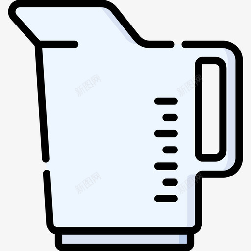 量杯塑料制品16线性颜色svg_新图网 https://ixintu.com 量杯 塑料制品 线性 颜色